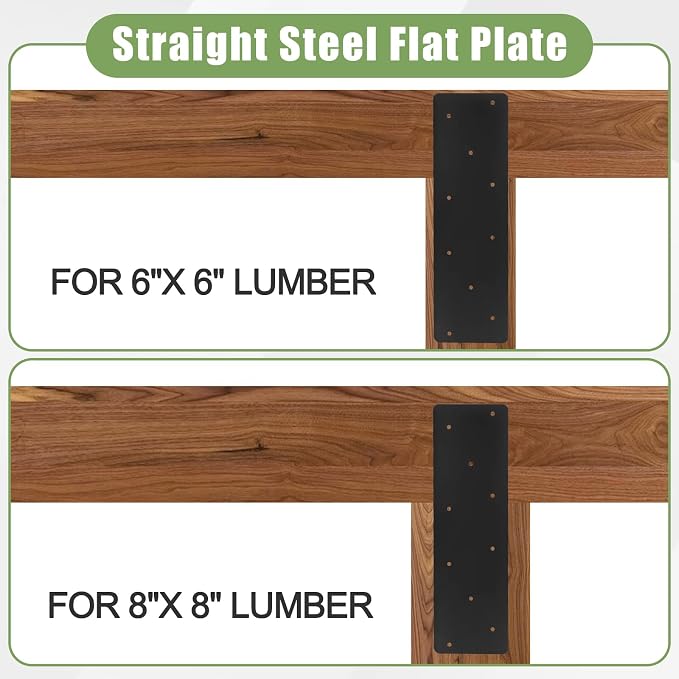 2 Pcs 15.7"x 5" Straight Steel Flat Plate|0.12" Thick Mending Plates | - Image 4