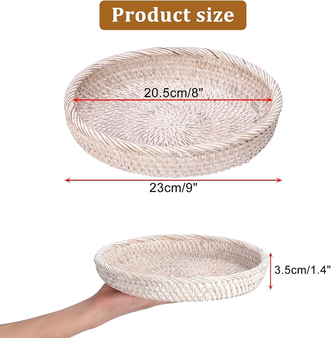 Hipiwe Round Key Basket Bowl for Entryway - Image 3