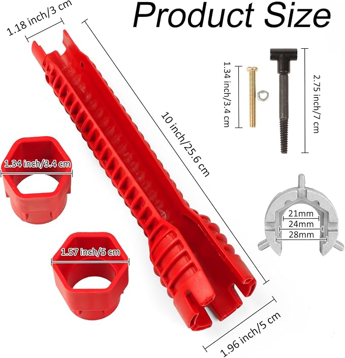 8 in 1 Multifunctional Sink Bathroom Wrench, Plumbing Tool - Image 3