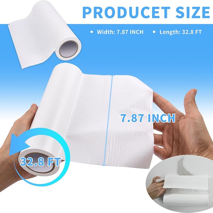 Wall Patch Repair Roll, 7.87" x 32.8' Waterproof Self-Adhesive Tape - Image 2