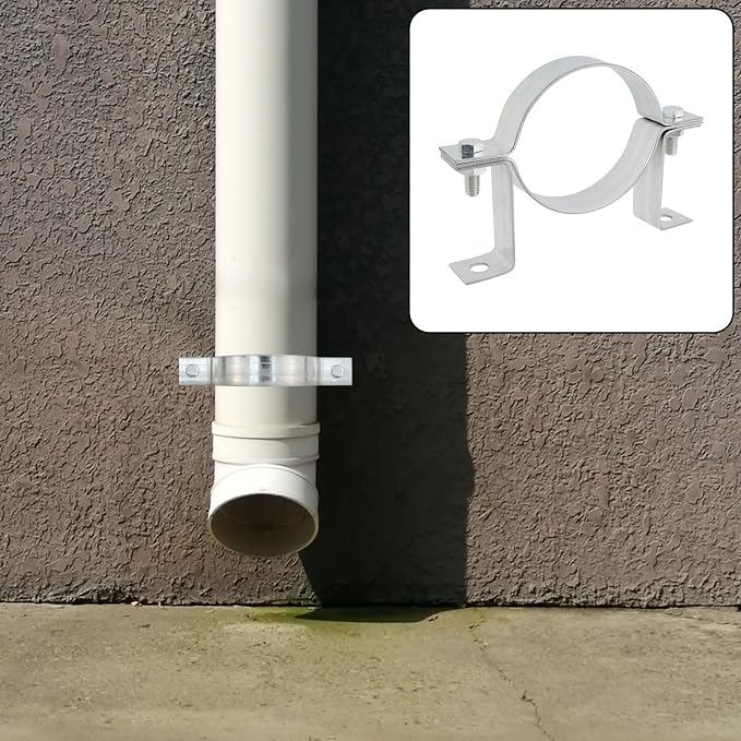 Dnyta 2 Pcs 4 Inch Vent Wall Strap, Gas Vent Pipe Strap, Tube Clamps | Chimney - Image 5