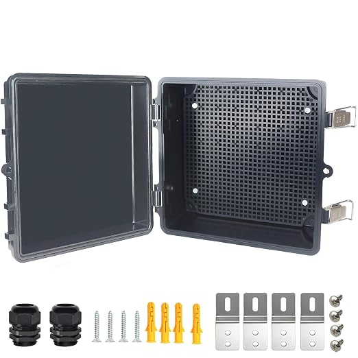 Electrical Junction Box, IP67 Waterproof Outdoor Box ABS Plastic Enclosure by Qukipet