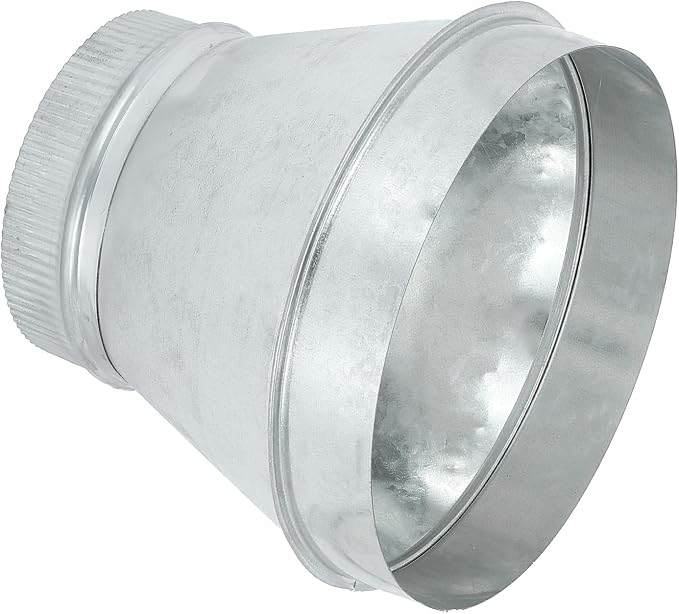 PATIKIL 12 Inch to 6 Inch Duct Reducer, Galvanized Steel Round Air Duct Reducer by PATIKIL