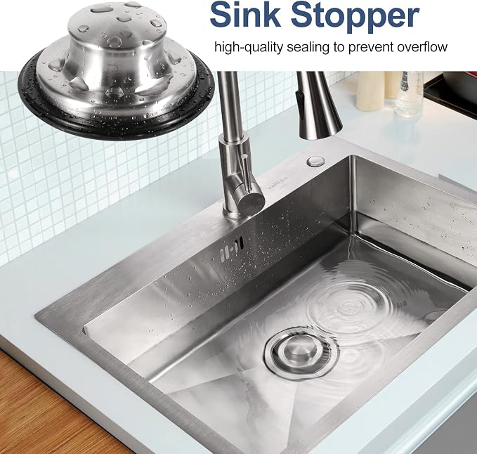 RQYEKDO 3-1/2 Inch Stainless Steel Kitchen Sink Stopper - Image 4