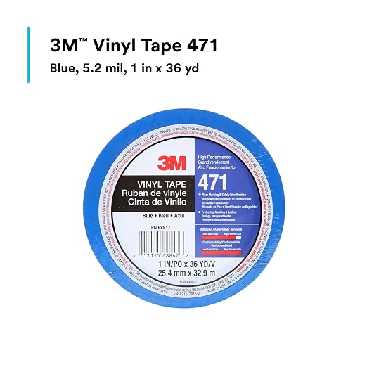 3M Vinyl Tape 471, 1 in x 36 yd, 1 Roll - Image 3