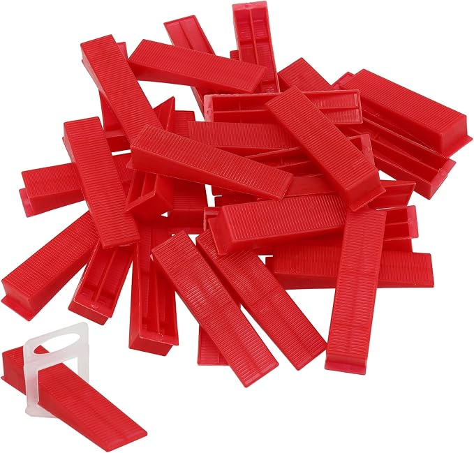 FUNSUEI 600 PCS Tile Leveling Wedges, Reusable Wedges, DIY Leveling System by FUNSUEI