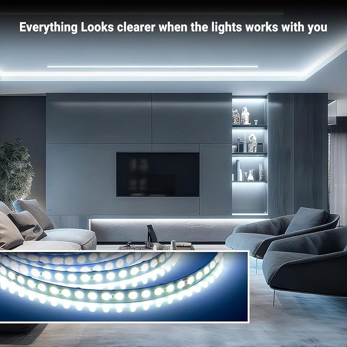 DAYBETTER 16.4FT Dimmable COB led Strip Light, High Brightness led Lights - Image 2