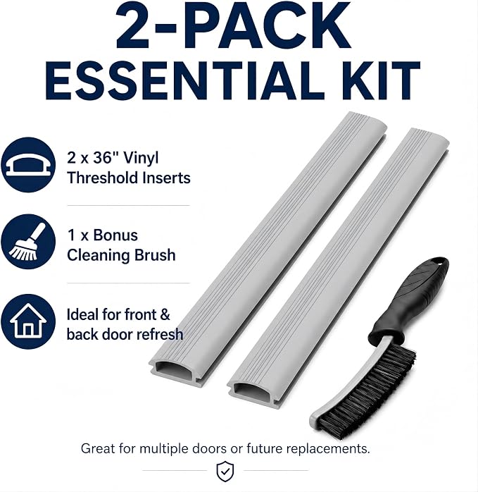 2-Pack 36 Inch Door Threshold Seal Replacement Insert, Door Threshold Strip & - Image 7
