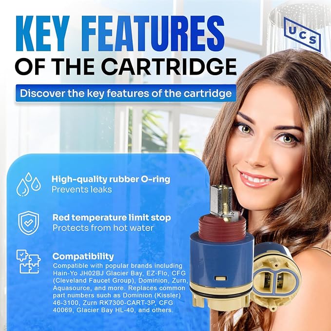 Hain-Yo JH02BJ Belanger FC9AC008C Original 40mm Faucet Cartridge | Ceramic - Image 5
