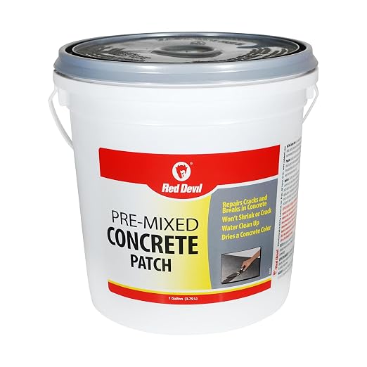 Red Devil 0641 Concrete Repair Patch, Cement Crack Filler, 1 Gallon, Made in USA by RedDevil