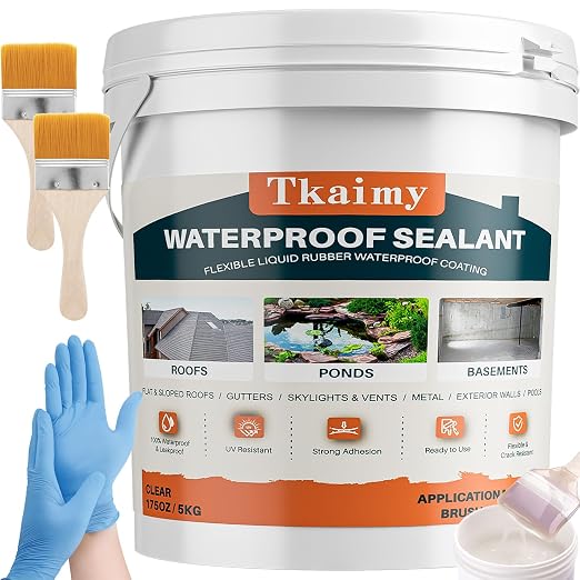 Tkaimy Waterproof Sealant 175oz, Leak Repair, Indoor and Outdoor Use | by Tkaimywoodfloorrepairkit