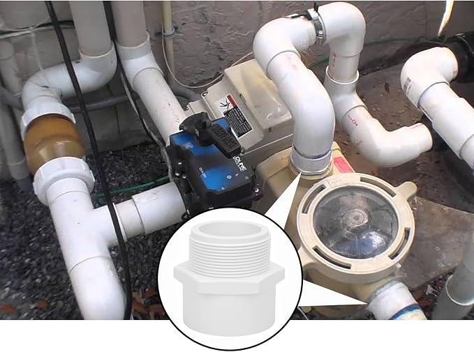 3Pack 2" PVC Male Adapter Pipe Fittings, 2-Way PVC Hose Adapter Coupling - Image 6