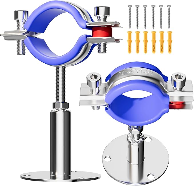 2 Pack Wall Mount Ceiling Mount Pipe Supports Suitable by Unknown