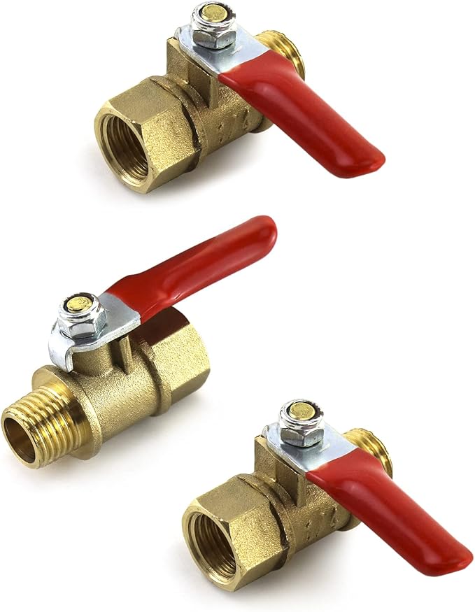 QWORK Ball Valve, 1/4" Male x Female NPT Thread Pipe Fitting Air Compressor - Image 7