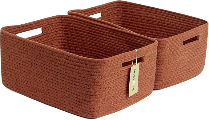 MiniArk Large Storage Baskets for Shelves, Baby Nursery, Toy Baskets Box by MiniArkStorageBasketsHome