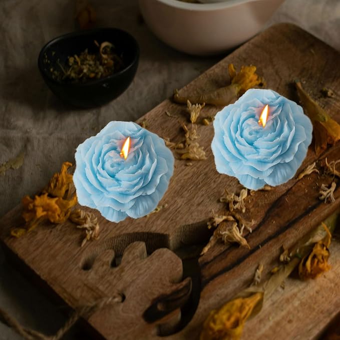 Peony Flower Shape Candle, Soy Wax Scented Decor - Image 6