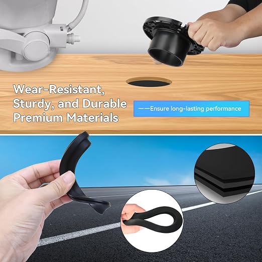 RV Toilet Seal with 3 Inch Socket Floor Flange Kit, RV Toilet Flange Seal Fits - Image 4