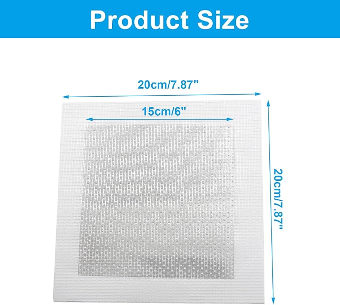 8Pcs 6 x 6 Inch Drywall Repair Patch | Self Adhesive, Dry Wall Patch Kits - Image 3