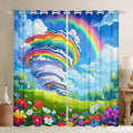 jejeloiu 3D Tornado Blackout Shades Window Treatments Natural Disaster Window by jejeloiu
