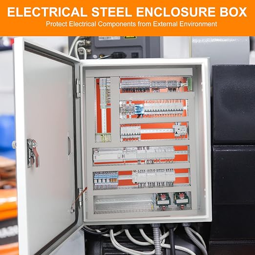 Cold Rolled Steel Electrical Box 23.6'' x 20'' x 8'' Indoor/Outdoor Thick - Image 2