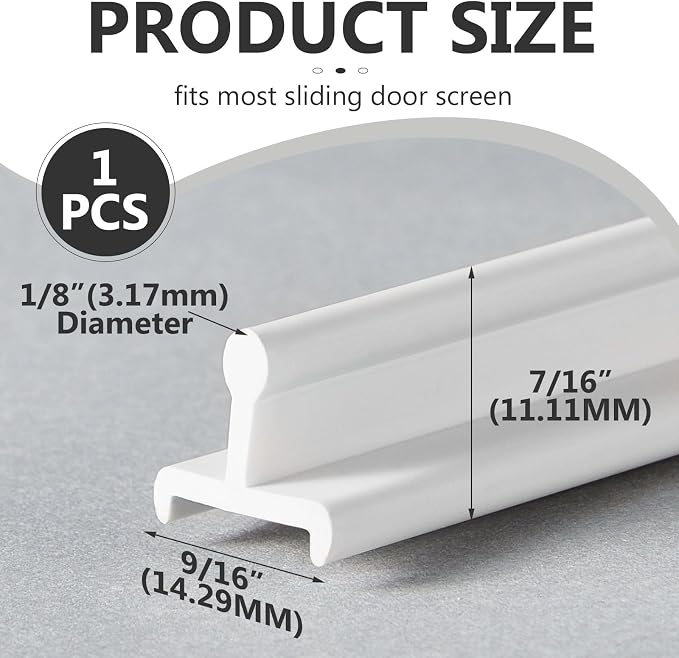 Colingmill 1 Pcs Sliding Screen Door Replacement Track 72 Inch Vinyl Bottom - Image 2
