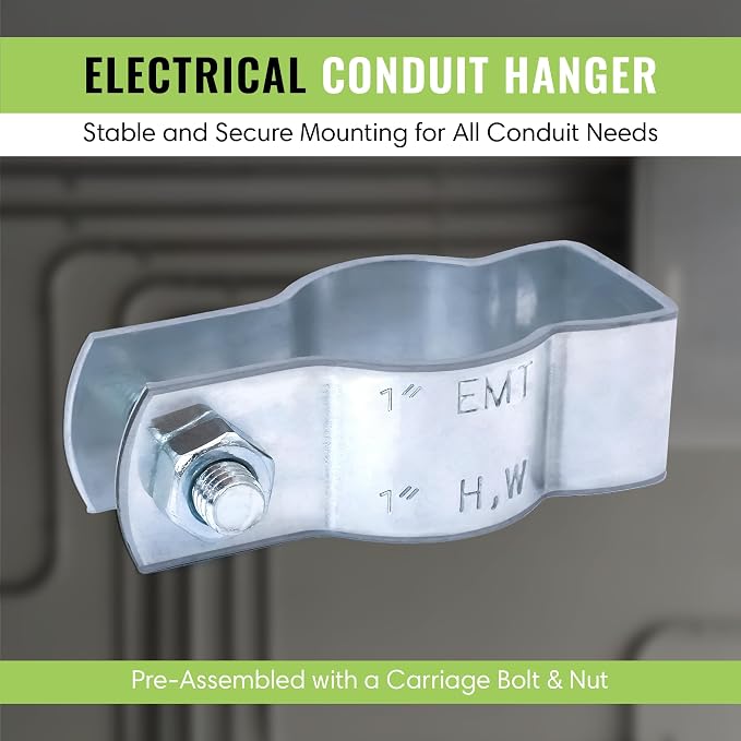 SELECT 50 Pack Lighting Conduit Hanger, 1 Inch Electrical Conduit Clamp - Image 2
