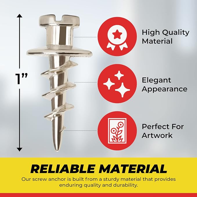 Double-Headed Wall Screw Anchors Picture Hooks - Image 5