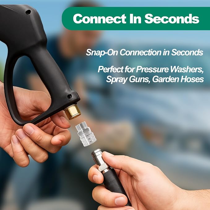 Pressure Washer Quick Connect Kit 10PCS Power Washer Accessories Adapter | - Image 4