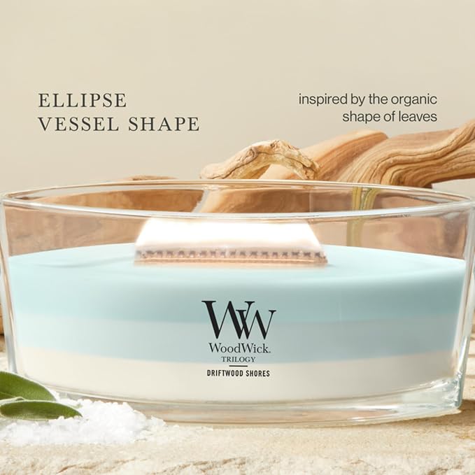 Woodwick Driftwood Shores Ellipse Trilogy Candle - Image 4