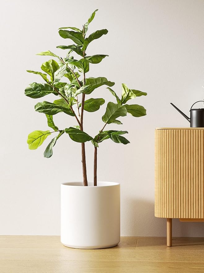 LE TAUCI 12 Inch Pot for Plants, Ceramic Planters for Indoor Plants, - Image 3