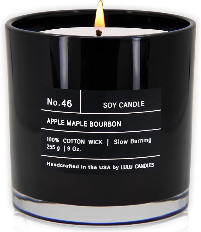 Lulu Candles Apple Maple Bourbon Scented Soy Jar Candle, 9 Oz. | Smells like - Image 2