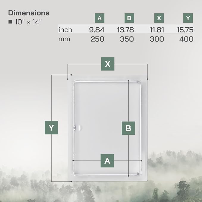 Vent Systems Access Panel for Drywall 10 x 14 Inch - Image 2