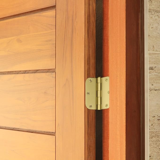 Design House Interior Door Hinge, Satin Brass | 5/8" Radius, Traditional - Image 10