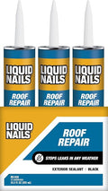 Liquid Nails Roof Repair 10.3 oz. Black Exterior Waterproofing Roof Adhesive by LiquidNails