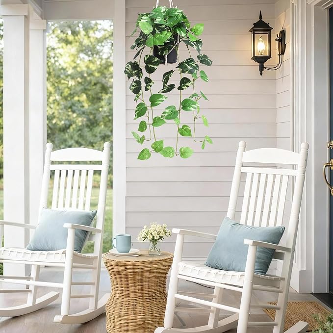 alyptus Fake Pothos Hanging Plants - Image 6