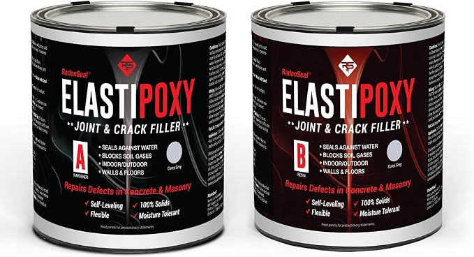 ElastiPoxy Concrete Joint & Crack Filler Kit – 2 Quarts – Flexible Epoxy Joint by RadonSeal
