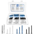 100PCS Concrete Screws Assortment Kit, 3/16" Flat Head Masonry Screws by NANAKLAUS