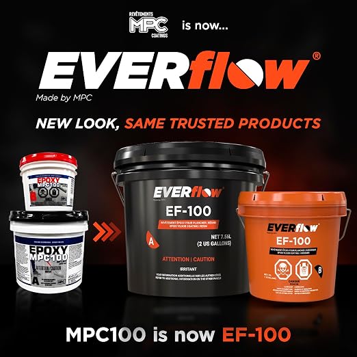 Everflow MPC Clear Epoxy Resin Kit & 18in Roller, 3 Gallon | Garage floor epoxy - Image 2