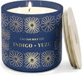 Indigo & Yuzu 3 Wick Scented Candle by CalyanWaxCo