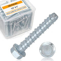 Hicarer 100 Pack 1/2 x 3 Inch Concrete Screws Galvanized by Hicarer