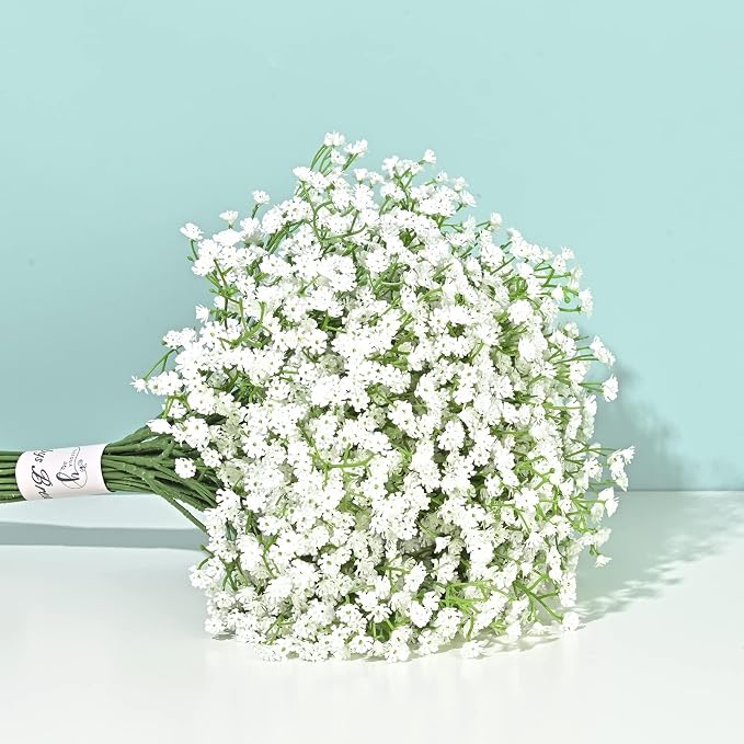 21Pcs Babys Breath Artificial Flowers, Baby Breath Flowers Artificial Bulk | by Yastouay