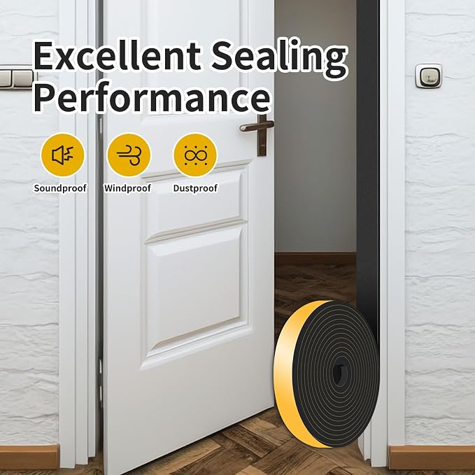High Density CR Door Seal, for Door and Window, 1 in x 1/4 in x 39Ft | Air - Image 7