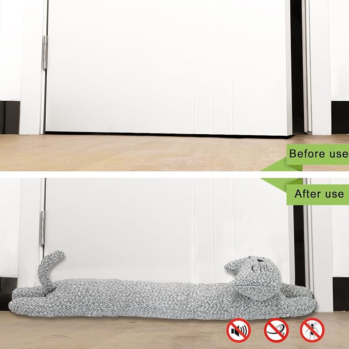 36 Inch 3LB Heavy Duty Under Door Draft Stopper, Decorative Soundproof Door - Image 5