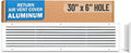 Fits 30x6 Hole | Aluminum Return Air Grille by Handua | Vent Cover Grill by Handua
