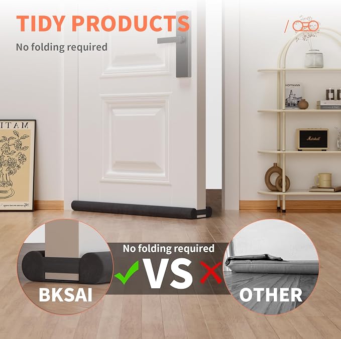 BKSAI Under Door Draft Stopper, Upgraded Under Door Gap Filler - Image 4