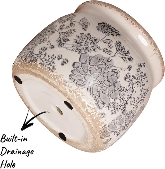 Modern Farmhouse Ceramic Planter & Vase - Image 4