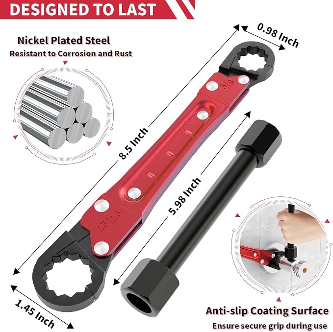 Angle Stop Wrench Kit, 3-Piece Plumbing Tool Set - Image 4