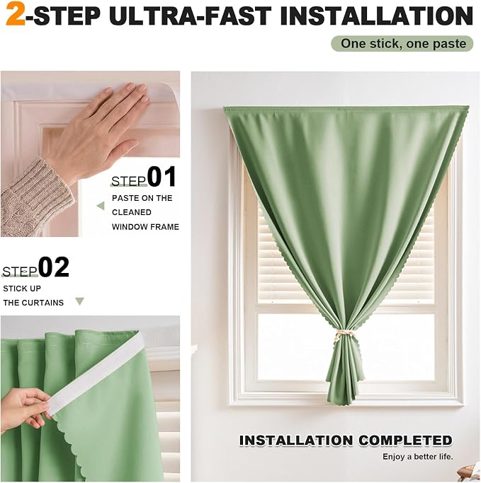 Magic Tape Blackout Curtains - Image 2