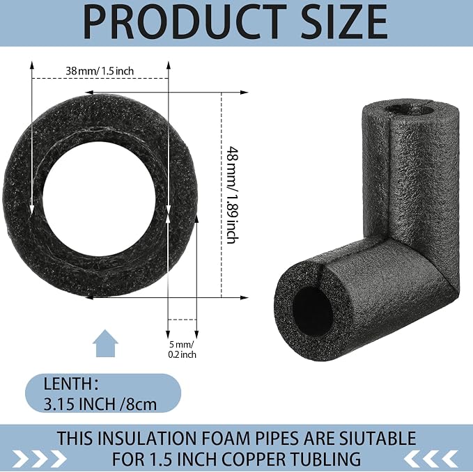 16 Pack Foam Pipe Insulation - Image 2