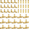 45 Pack Foskan 1/2 Inch PEX Barb Crimp Fittings Set | 15 Pieces Each:Elbow by Unknown